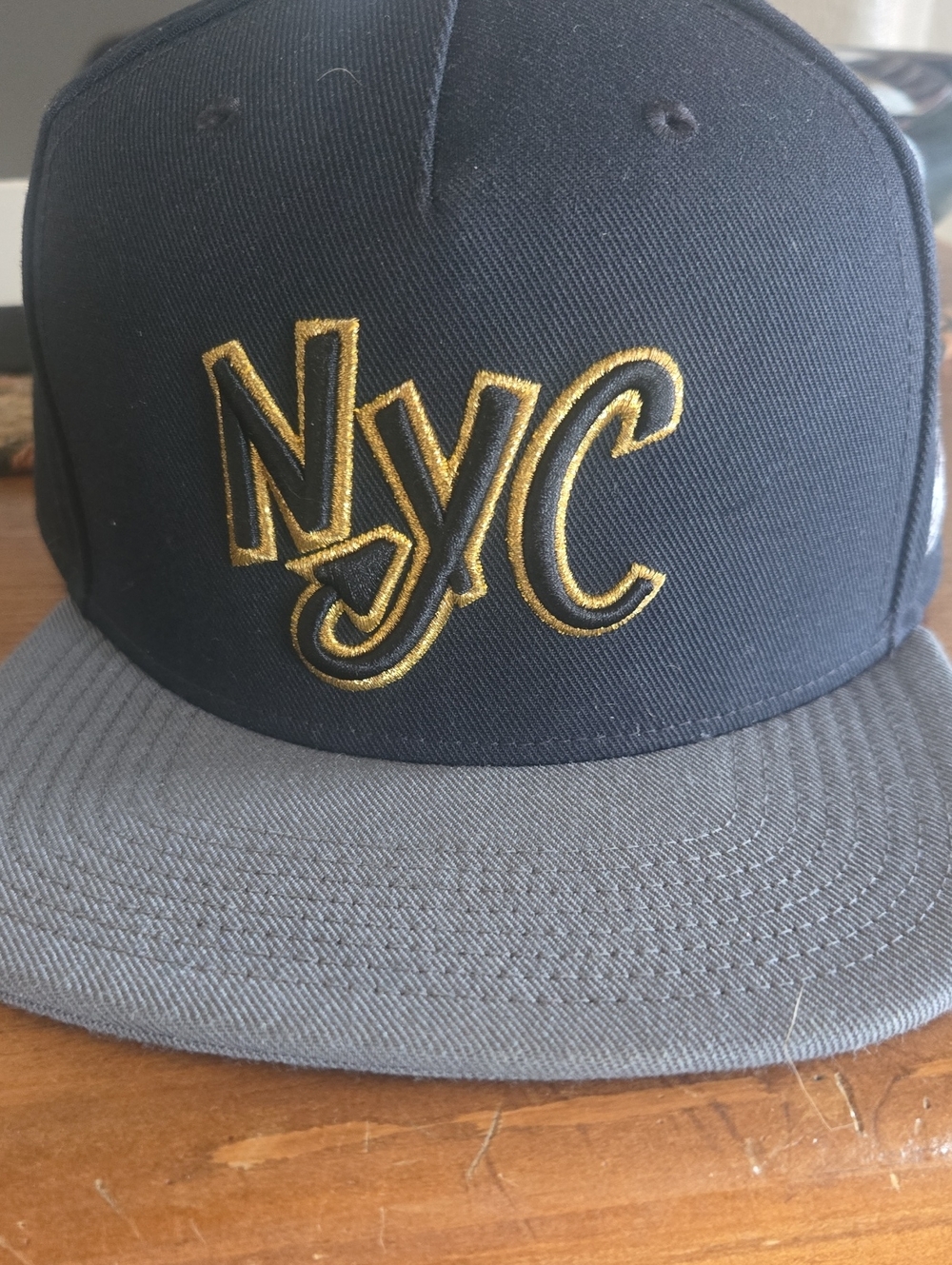Air Jordan NYC Snapback Hat Black Gray Gold Jumpman Air Jordan Collection
